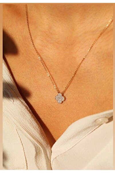 ANGELSS JEWELLERY قلادة ذهبية بحجر الزركون (قلادة ذهبية بحجر الزركون موديل ال...