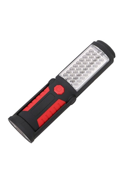 Kelepir Fırsatlar Mıknatıslı Beyaz Işıklı 41 Ledli Akrobat Hareketli 2 Modlu Pilli Çalışma Lambası KPF4-9B3