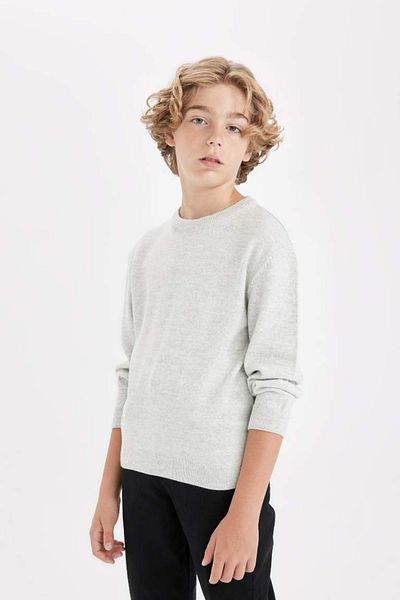 DeFacto Ανδρικό παιχνίδι Kaftan A4992a8 / gr400 Optic LtGrey Melange