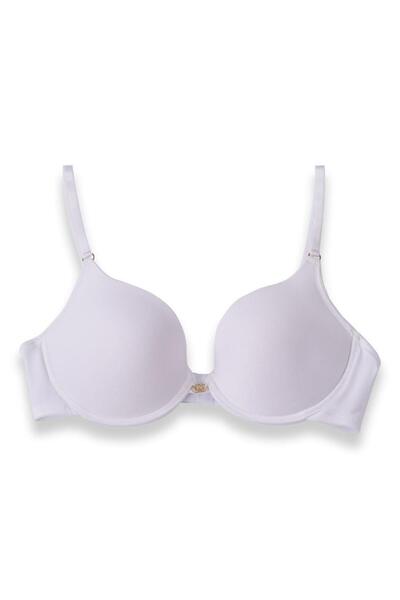 Kom Simple Push Up Sütyen Beyaz
