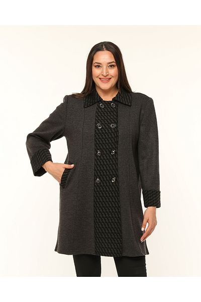 Laden Large Size Knitwear Steel Knitted Wool Mother Cardigan - Long and Thick Winter Cap