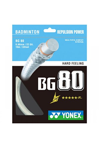 YONEX BG 80 POWER BADMİNTON KORDAJI BEYAZ (10m)