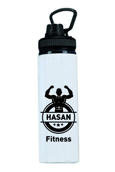 DKDZ SHOP زجاجة مياه مطبوعة للياقة البدنية - 006 (يرجى تحديد الاسم عند الولادة)