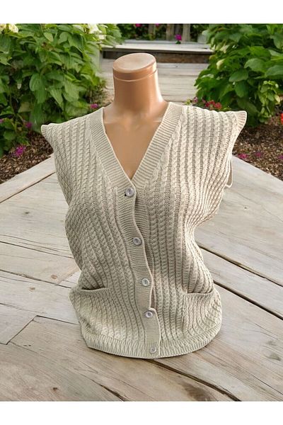 TUTUYA TEXTIL Hair Knitted Dowry Daily Pocket Knitwear Mother's Vest