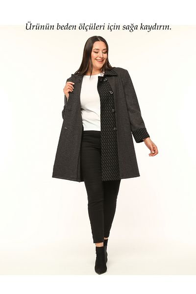 Laden Large Size Knitwear Steel Knitted Wool Mother Cardigan - Long and Thick Winter Cap
