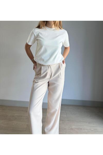 FEMİAS BEIGE HIGH WAIST PANT
