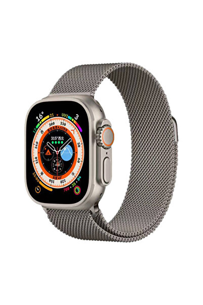 Roketcim ساعة أبل الترا 49 ملم متوافقة مع سلك معدني Zore KRD-98