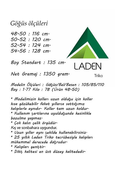 Laden Πλεκτά Ατσάλινο Πλεκτό Γυναικείο Μεγάλο Μέγεθος Μαλλί Μακρύ Χοντρό Ζακέτα Γούνινο Χειμερινό Πανωφόρι