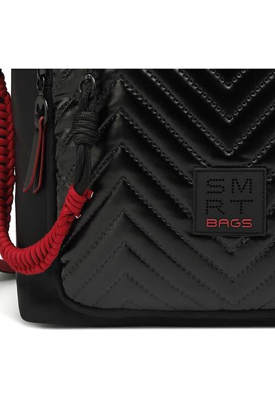 SMART BAGS Shiny Fabric Cross Strap Women's Shoulder Bag 3248