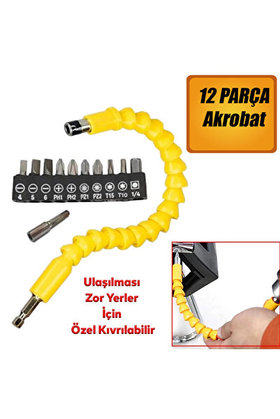 NUBLADO Vida Sıkma Civ Sökme Akrobat Kıvrılabilir Eğilebilir Bits Uç Vidalama...