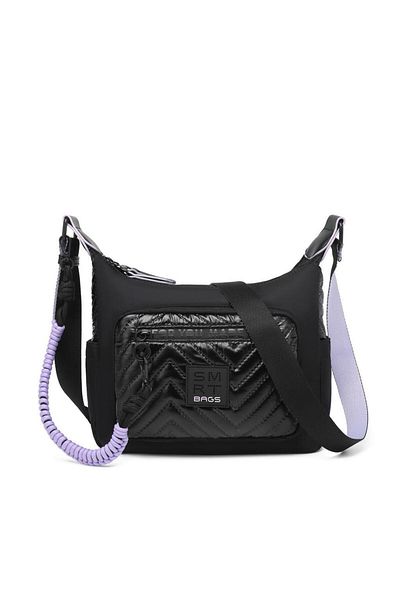 SMART BAGS Geantă de damă cu curea încrucișată din țesătură strălucitoare 3251