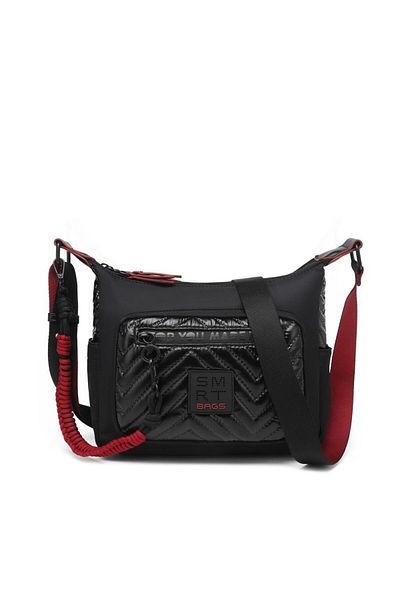 SMART BAGS Geantă de damă cu curea încrucișată din țesătură strălucitoare 3251