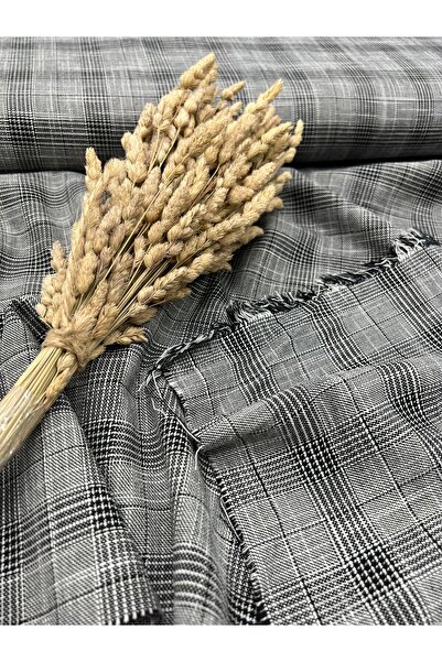 Kumaş Sevdası قماش بوليفيسكون محبوك من الكتان (عرض 150 سم) للفستان والقميص وا...