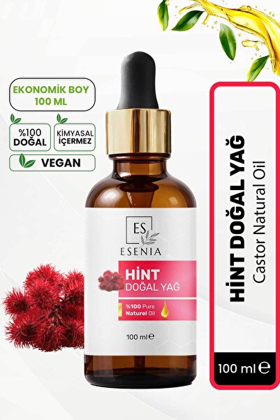 ES ESENIA Hint Yağı %100 Saf ve Doğal Bitkisel Uçucu Yağ Castor Essential Oil...