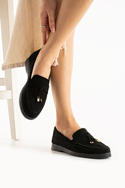 TubiBella حذاء من جلد الغزال باللون البيج والبني