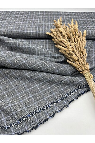 Kumaş Sevdası قماش بوليفيسكون محبوك من الكتان (عرض 150 سم) للفستان والقميص وا...