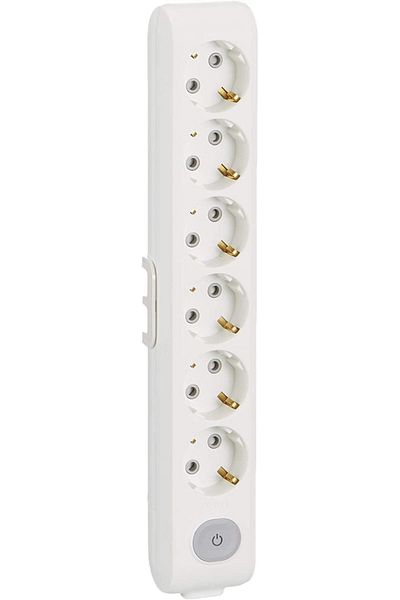 STOREMAX Svticaret Multi-Let Six Socket Switched Grounded Terminal Block Child Protected Mhm 1053513
