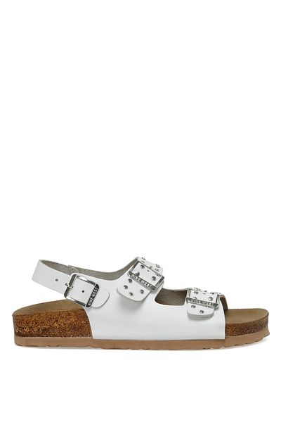 Nine West Rıla 3fx Weiße Damen-Sandalen mit dicker Sohle