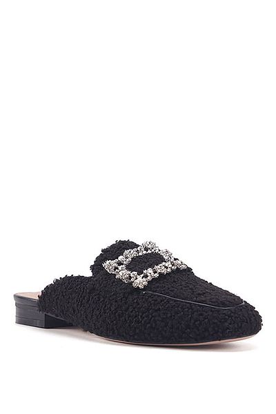 Nine West Czarne damskie kapcie domowe TANDIE 3PR