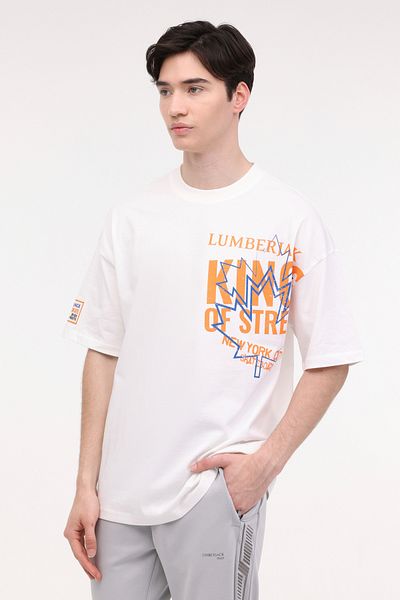 lumberjack Ανδρικό κοντομάνικο μπλουζάκι ML JAYSE 11SK1013 4FX Ecru