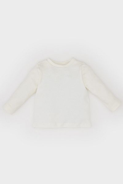 DeFacto Langarm-T-Shirt mit Musselin-Blumendruck, Salopet-Kleid und Strumpfhosen-Set für Babys – D9096A525SP