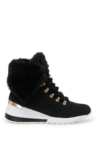 Nine West Akeda 2pr - Black Women's Wedge Heel Boots