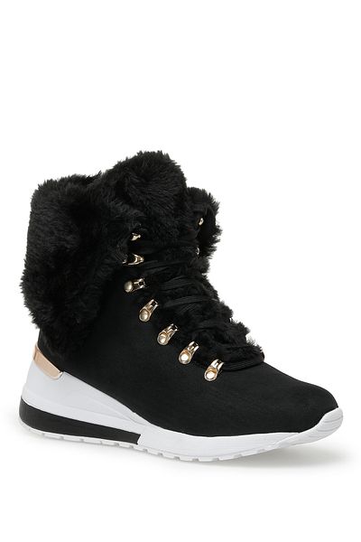 Nine West Akeda 2pr - Black Women's Wedge Heel Boots