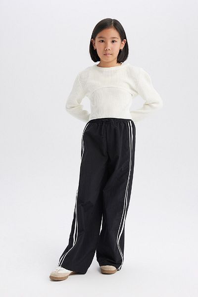 DeFacto Girl's Elastic Waist Wide Leg Wide Leg Pants D8485A825Sp