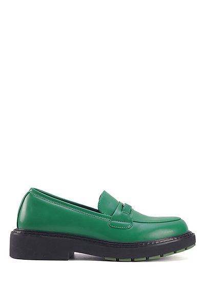 Nine West Zielone mokasyny damskie DANDIE 3PR