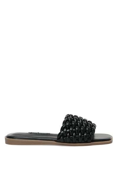 Nine West شبشب مسطح نسائي أسود من Zynara