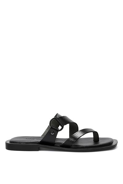 Nine West Tanye 2Fx Black Women's Flat Slippers