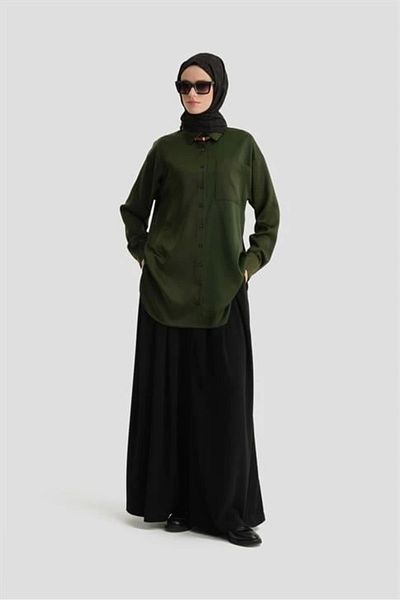 Armine Basic Gömlek 24kd9240 Haki
