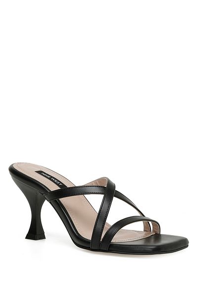 Nine West Kalley 3fx Czarne Damskie Klapki Na Obcasie