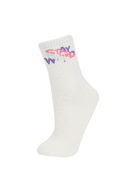 DeFacto Bequeme, elastische 3-teilige Baumwollsocken für Damen E2069axns