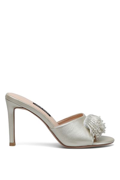 Nine West Velthara Gold Women's Heeled Slippers