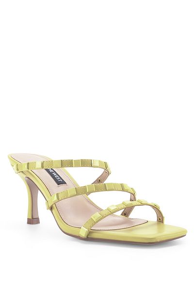 Nine West VIRA 3FX Gelbe Damen-Hausschuhe mit Absatz