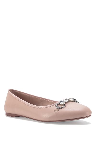 Nine West LAVENDEL 3FX Cremefarbene Ballerinas für Damen