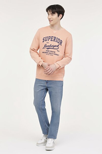 lumberjack ML HECTOR 16URB1044 4FX - Men's Salmon Sweatshirt