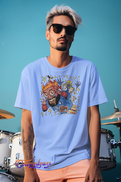 oneagılyazı Μπλουζάκι με στάμπα Alien Oversize