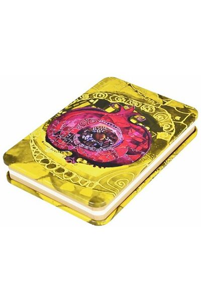 Biggdesign Canan Berber - دفتر ملاحظات باللؤلؤ مع غطاء معدني على شكل رمان