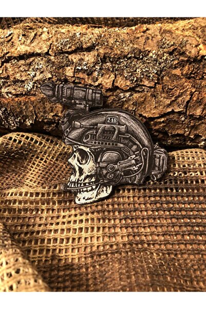 THORSTORE Skull&Military Patch/Peç/Arma (8 x 7,5cm)