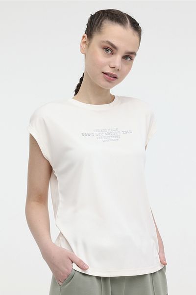 lumberjack WL HAILEY 11GF18 4FX Ecru Tricou cu mânecă scurtă pentru femei