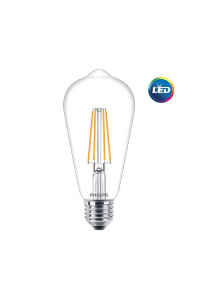Philips Filament Ampul Şeffaf 60 W Sarı Işık ST64 E27