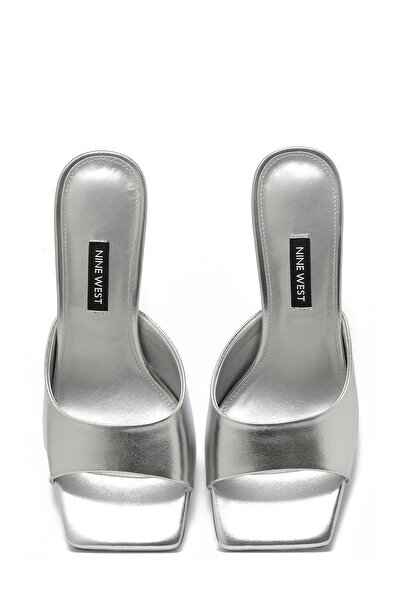 Nine West Clarice 4Fx Silver Women's Heeled Slippers
