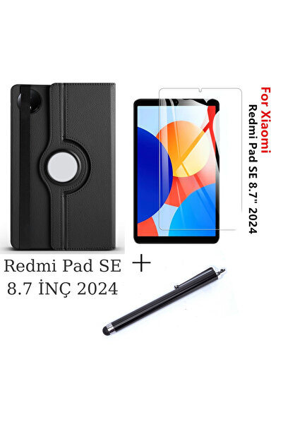 İncisoft Xiaomi Redmi Pad Se 8.7 Inç 2024 Uyumlu Standlı Dönebilen Tablet Kıl...