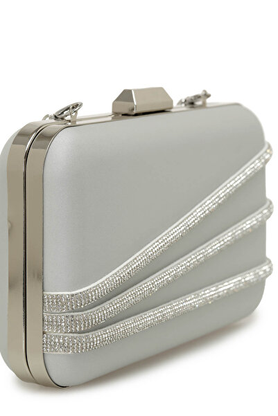 Nine West WENDY 4PR Silver Women's Clutch - Comfortable Design