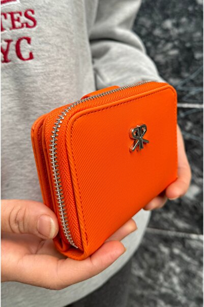 Just Polo turuncu cüzdan kadın 20 kart bölmeli büyük boy kağıt para bölmeli c...