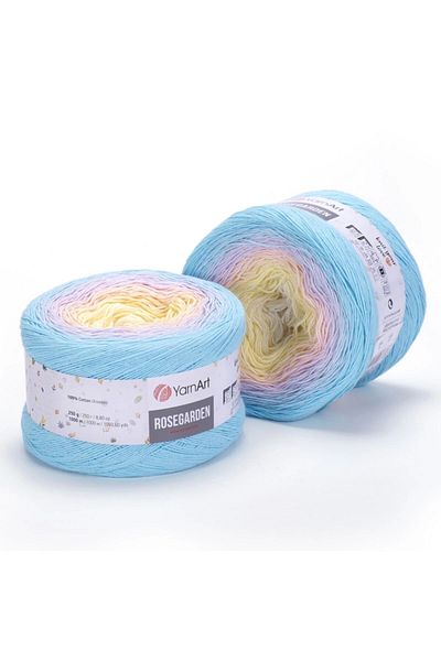 Yarnart Rosegarden - Frânghie de tricotat manuală marmorată Ebruli-311