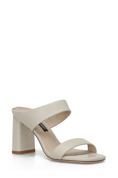 Nine West Matıld 4fx Bej Kadın Topuklu Terlik