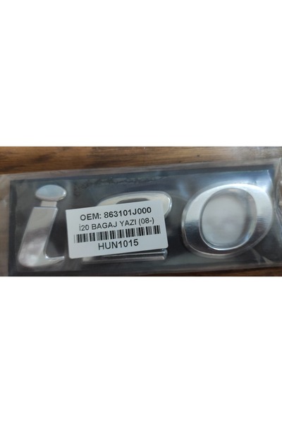 restinal Bagaj Yazisi Arka Hyundai I20 Krom Bagaj Yazısı Logo Arma 2008- 2009...